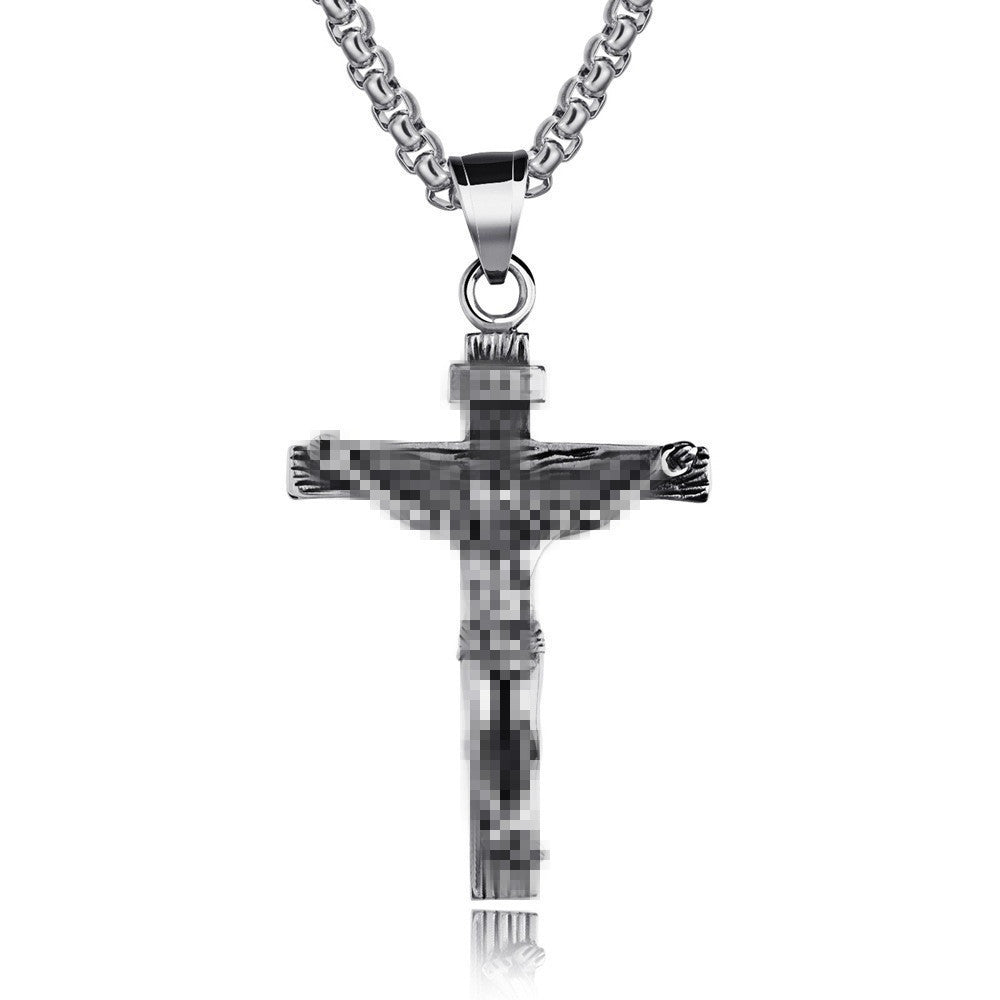 Wholesale Retro Lion Head Owl Thor Hammer Devil Eye Three One Knot Arrow Necklace